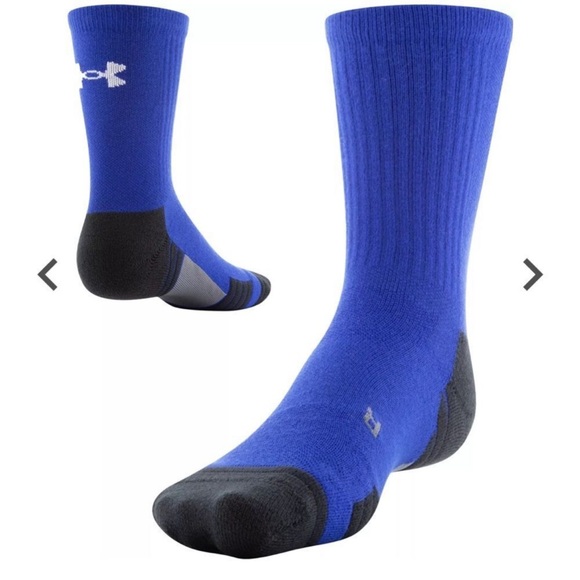 (3) NWT UNISEX UA TEAM CUSHIONED CREW SOCKS - Picture 2 of 6